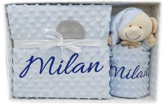manta bebe personalizada con nombre