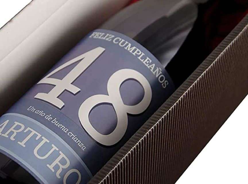 Botella vino personalizable