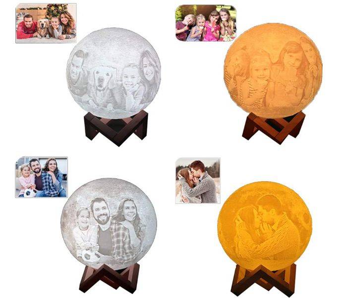 Lámpara luna personalizada