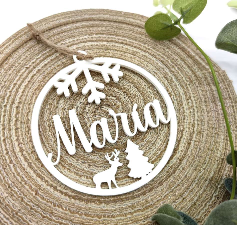 pack bolas madera navidad personalizables