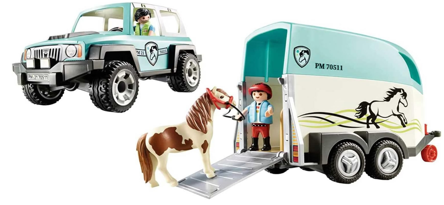 Coche con Remolque para Poni