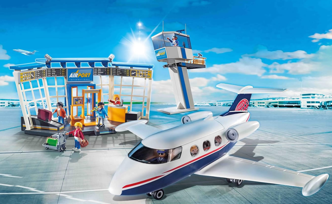 Playmobil City Action. Aeropuerto con avión
