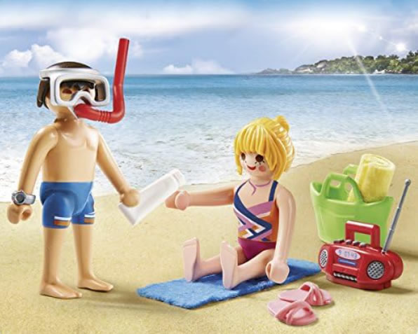 Playmobil pareja en la playa