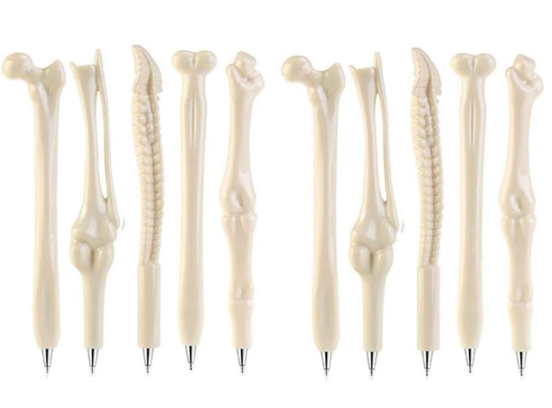 Regalo medico o enfermera, boligrafos en forma de huesos humanos