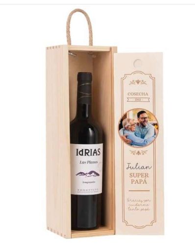 Botellas de vino personalizadas para regalo