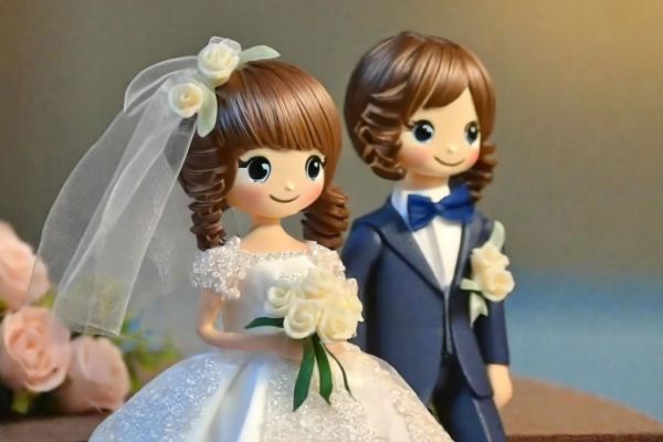 Fofucha perzonalizada de boda